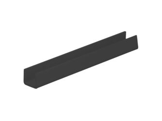 U-Profil Innenmaß 10mm Schwarz 260cm - 08101226
