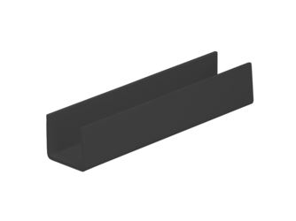 U-Profil Innenmaß 18mm Schwarz 260cm - 08181226