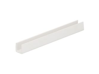 U-Profil Innenmaß 8mm Weiß 260cm - 08080126