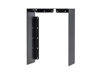 U-Schutzdach, matt schwarz m.Feinstruktur kunststoffbeschichtet RAL 9005, LxBxHxS : 130x120x100x0,75mm