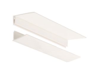 Umrandungsprofil 10mm 2-teilig Verkehrsweiß 600cm