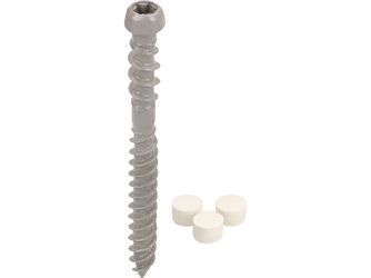 Unipanel Schraub 4x50 100St. inkl.Doppen Weiß