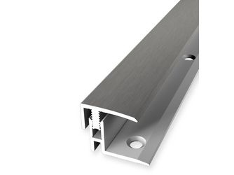Endprofil PF 560, Aluminium edelstahl, eloxiert