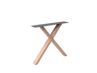 Tischuntergestell Wood Line Fineline X Eiche, Material 100x40mm, 72x78cm (HxB)