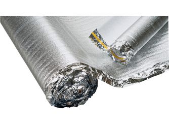 Unterlagsmaterial PE-Schaum mit Alukaschierung 2mm 15000x1000x2mm 15qm/Rolle