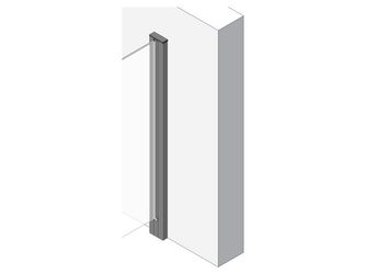 VETRO System-Wandprofil Alu 22,8x68x1870mm anthr. Struktur