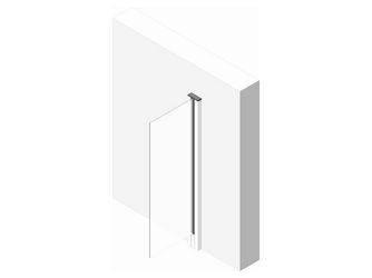 VETRO System-Wandprofil Alu 22,8x68x1870mm weiß Struktur