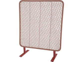 VISTO Raumteiler 120x140cm brick Alurahmen, Ranotex® Bez. dunkelgr.