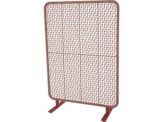 VISTO Raumteiler 120x180cm brick Gest. Alu, Streben Fiberglas, Bez. 100% Polyester anthrazit