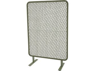 VISTO Raumteiler 120x180cm olive Gest. Alu mustard, Streben Fiberglas, Bez. 100% Polyester mustard