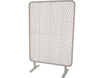 VISTO Raumteiler 120x180cm taupe-grey Alurahmen, Ranotex® Bez. dunkelgr.