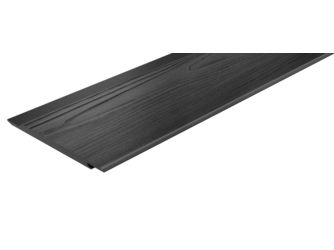 VL Plank Fassadenbekleidung Holzstruktur 3600x214x11mm Schwarz, 160 Stück/Palette