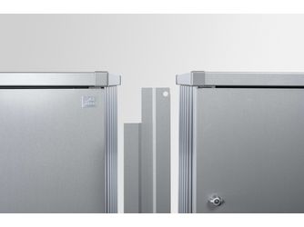 Verbindungselement für 2 Stk. Alex silber- metallic 1228x146x19mm