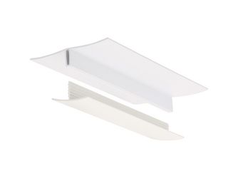 Verbindungsprofil 10mm 2-teilig Verkehrsweiß 260cm