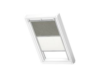 Verdunkelungs-Rollo Plus DFD C02 4575S Olivebeige gep./weiß, Alu Premium
