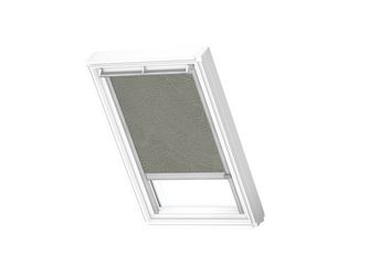 Verdunkelungs-Rollo elektro DML UK04 4575K Olivebeige gepunktet, Alu Schiene, Premium