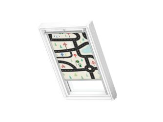 Verdunkelungs-Rollo manuell DKL C02 4655S Kids Straßen, Alu Schiene