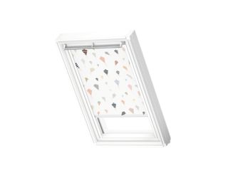 Verdunkelungs-Rollo manuell DKL M08 4667SWL Kids Drachen, weiße Schiene