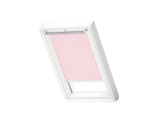 Verdunkelungs-Rollo manuell DKL CK04 4659SWL Kids Rosa Sterne, weiße Schiene Verdunkelungs-Rollo manuell DKL CK04 4659SWL Kids Rosa Sterne, weiße Schiene