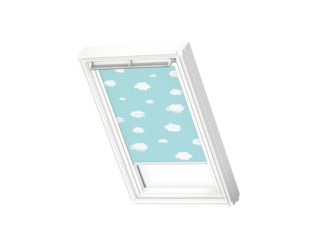 Verdunkelungs-Rollo manuell DKL CK02 4660SWL Kids Blauer Himmel, weiße Schiene