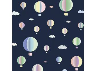 Verdunkelungs-Rollo manuell DKL M08 4666S Kids Heißluftballon, Alu Schiene