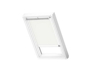 Verdunkelungs-Rollo solar DSL CK06 1025KWL weiß, weiße Schiene, Standard