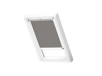 Verdunkelungs-Rollo solar DSL F04 0705KWL Grau, weiße Schiene, Standard