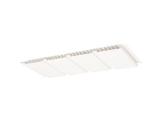 Verkleidungspaneel 10x250mm 4-Brett-Opt Verkehrsweiß 300cm