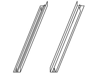 Verlängerungsteile ETL WK34 1100 Schiefer Schichtstück Kupfer