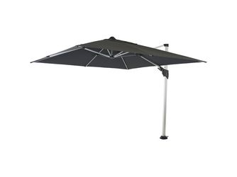 Vero N+ Ampelschirm silber eloxiert 300x300cm Gestell Aluminium, Bezug 100% Polyester-meliert, UPF 50+