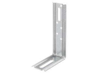 Verstellwinkel, 90°, geprägt, mit Langloch, sendzimirverzinkt, TxHxB 120x70x30mm Verstellwinkel, 90°, geprägt, mit Langloch, sendzimirverzinkt, TxHxB 120x70x30mm