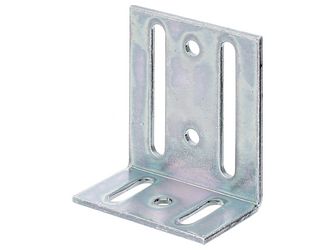 Verstellwinkel, mit Langloch, galv. disp., TxHxB 40x77x65mm Verstellwinkel, mit Langloch, galv. disp., TxHxB 40x77x65mm