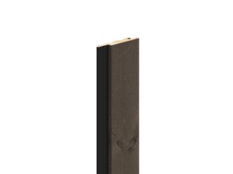 Verto Fichte sf riffelg. 905 Patina endbehandelt, Feder schwarz 21x121mm, 5,1m