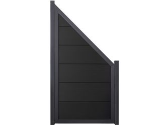 Sichtschutzzaun BPC Anthrazitgrau "Viento"