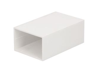 Vierkantrohr 55x35x2mm Weiß 600cm