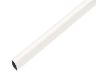 Viertelkreisprofil, PVC weiß, LxBxHxS 2600x15x1,2mm Viertelkreisprofil, PVC weiß, LxBxHxS 2600x15x1,2mm