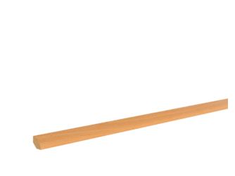 Viertelstab Buche 14x14x2400mm massiv, farblos endbehandelt