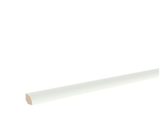 Viertelstab RAL 9016 18x18x2400mm Massiv, Endbehandelt
