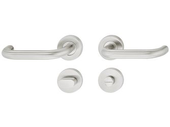 WC-Garnitur 8 Edelst. matt 165x185x65mm Edelstahl