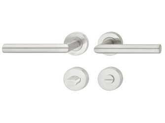 WC-Garnitur 8 Edelst. matt 185x168x67mm Edelstahl