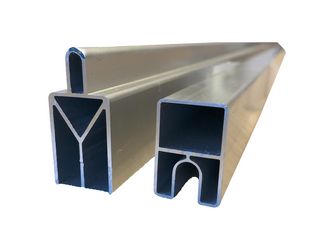 Sichtschutzzaun Metall silber "WOLLBACH"