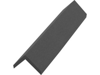 WPC Abschlussprofil L-Form dunkelgrau, leicht gebürstet, 40x60x3000mm WPC Abschlussprofil L-Form dunkelgrau, leicht gebürstet, 40x60x3000mm