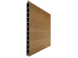 WPC Premium fence board Teak XL 21x310mm Deckmaß 300mm L-178cm FZERT