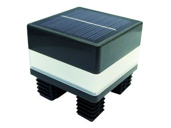 WPC-Steckzaunsystem LED-Solarpfostenkappe 68x68mm