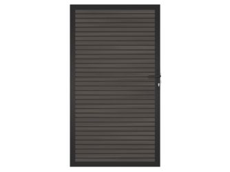 Tor Sichtschutzzaun WPC Silver Gray "Modena"