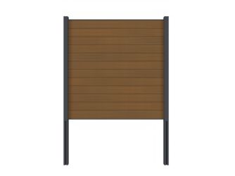 Sichtschutzzaun WPC Teak "Portland"