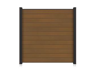 Sichtschutzzaun WPC Teak "Portland"