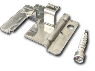 WPCfix Edelstahl Befestigungsclip inkl Edelstahlbohrschrauben, 100 Clips / Paket WPCfix Edelstahl Befestigungsclip inkl Edelstahlbohrschrauben, 100 Clips / Paket