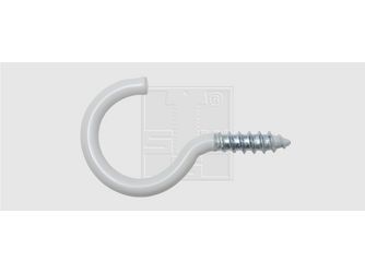 Wäscheleinenhaken 4x50 Stahl weiss beschichtet (4 Stück) - 239 655 80 Wäscheleinenhaken 4x50 Stahl weiss beschichtet (4 Stück) - 239 655 80