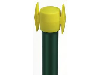 Wäschepfahl mit Kreuzkopf, zinkph., grün kst-beschichtet, Rohrlänge 2000mm